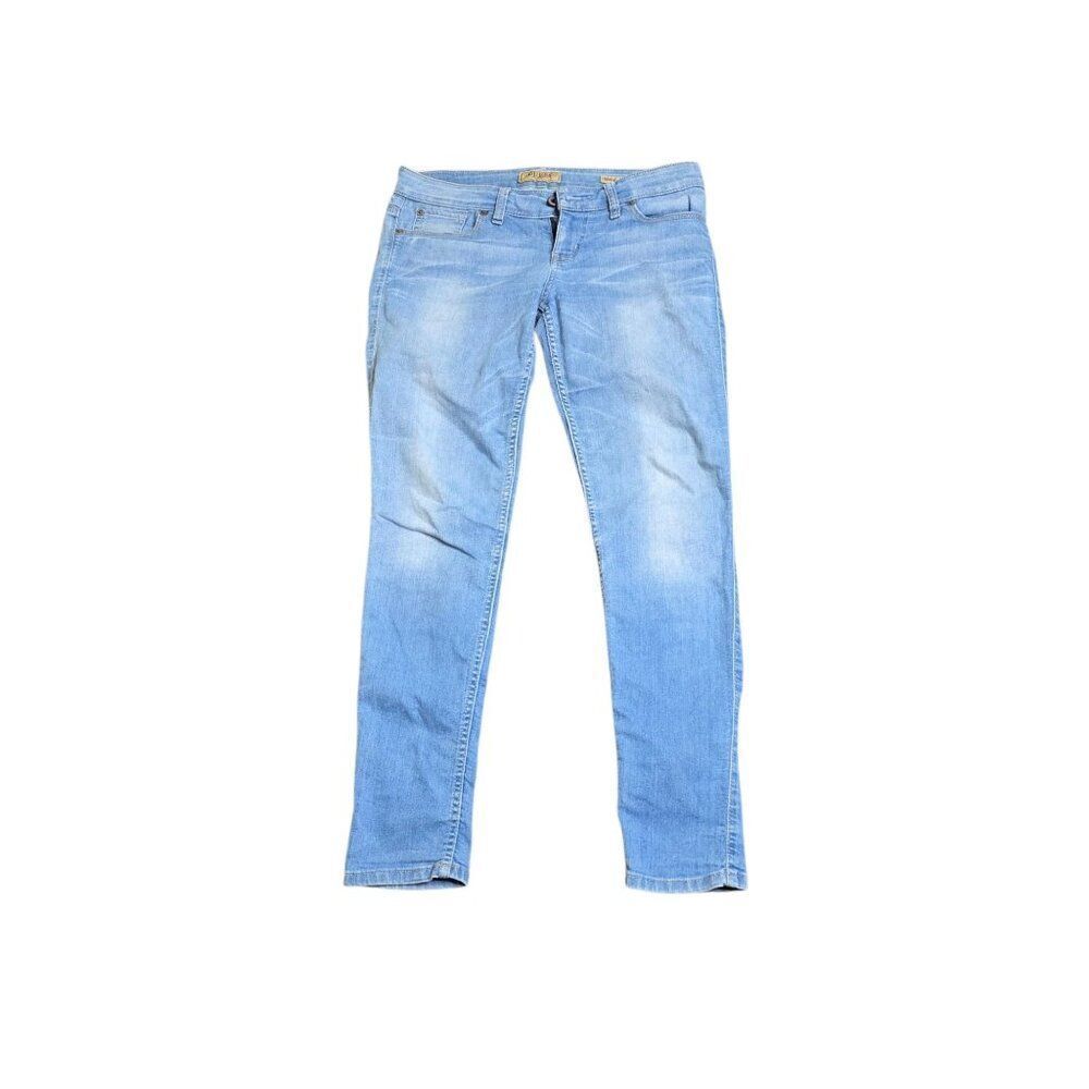 Guess Power Ultra SkinnyβFaded Denim Skinny Jeans Womens Size 27 Blue